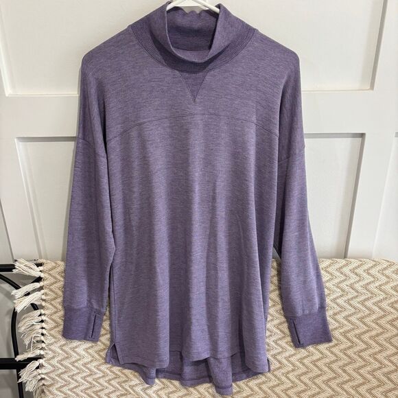 L.L. Bean Softflex Mockneck Pullover Sweatshirt - Picture 1 of 8